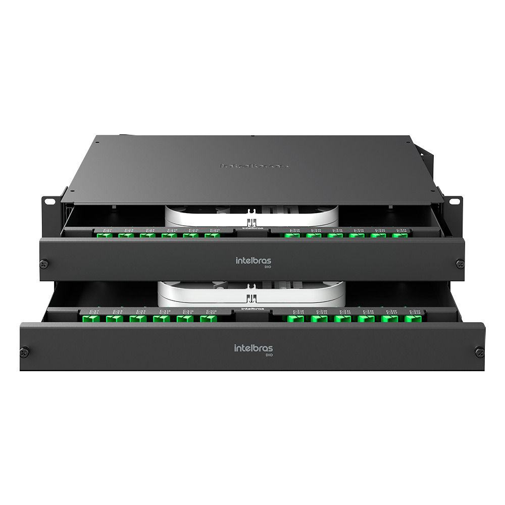 Distribuidor Interno Óptico com bandeja deslizante - DIO 48FO D 2U
