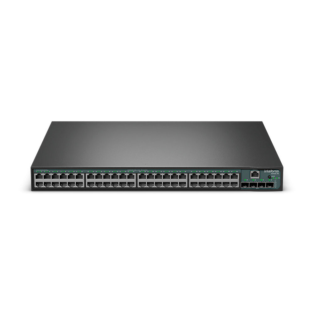 Switch Gerenciável 48 portas Gigabit PoE e 4 portas SFP+ - S2352G-PB