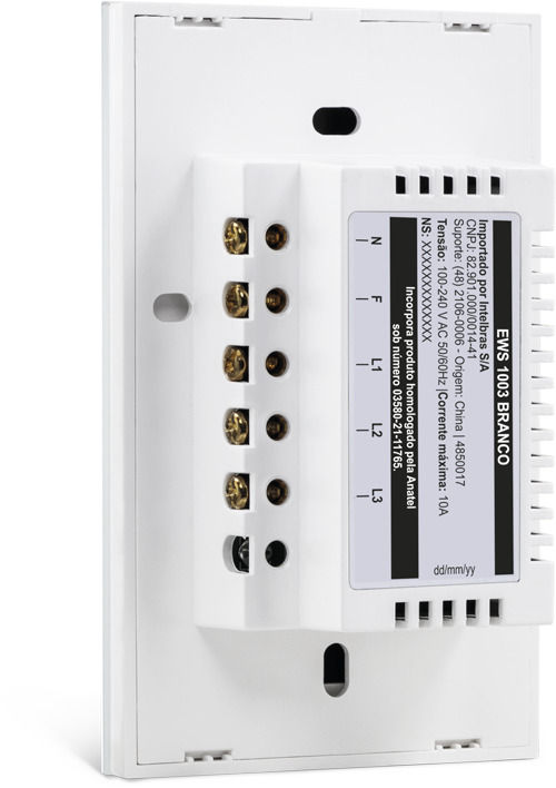Interruptor touch inteligente zigbee Branco - EZS 1003 Interruptor touch inteligente zigbee Branco - EZS 1003