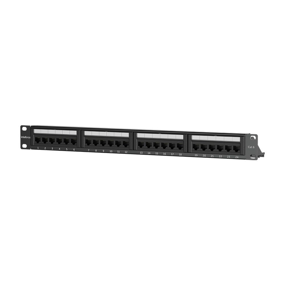 Patch Panel Impact Giga CAT6 24 Portas - PP624