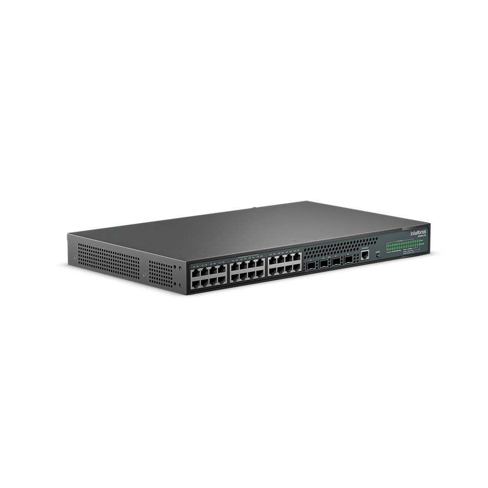 Switch Gerenciável 24 portas Gigabit PoE e 4 portas SFP+ - S2328G-PB