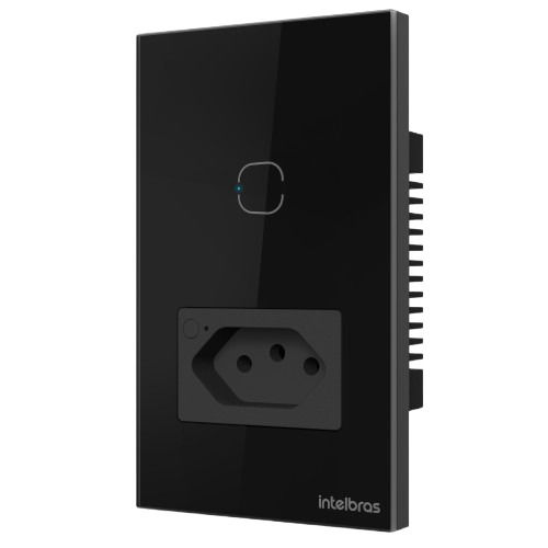 Tomada com Interruptor Inteligente Wi-Fi (1 tecla) - ETS 2001 PRETO