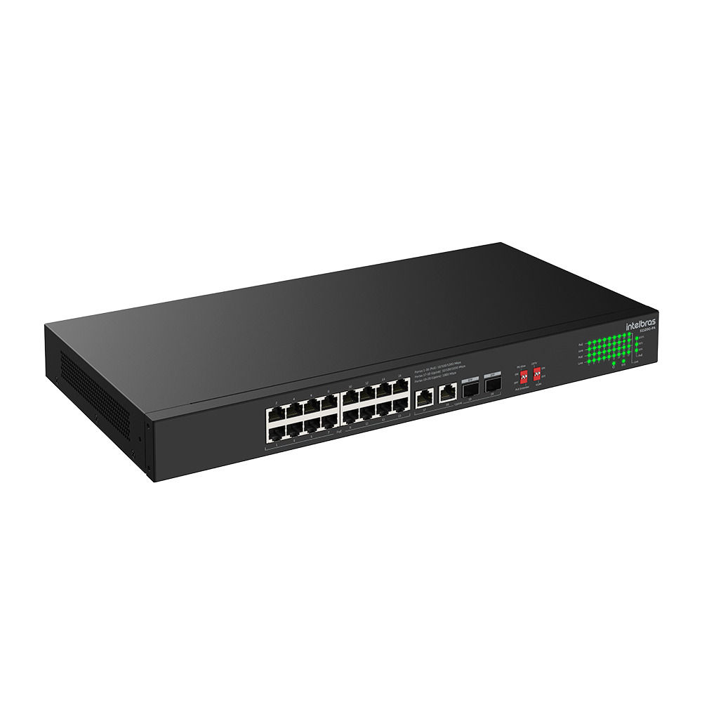 Switch Não Gerenciável PoE 16 portas Gigabit Ethernet - S1120G-PA