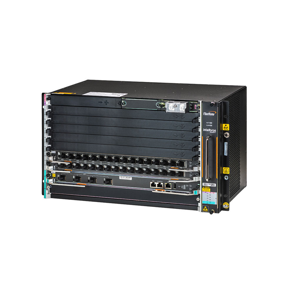 Chassi de Concentrador de Interface de dados - AN6000-7 (Placas vendidas separadamente) Chassi de Concentrador de Interface de dados - AN6000-7 (Placas vendidas separadamente)