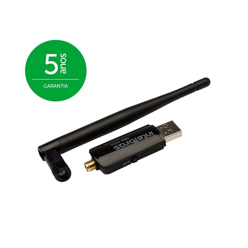 Adaptador USB Wireless N300 Com Antena Externa - IWA 3001