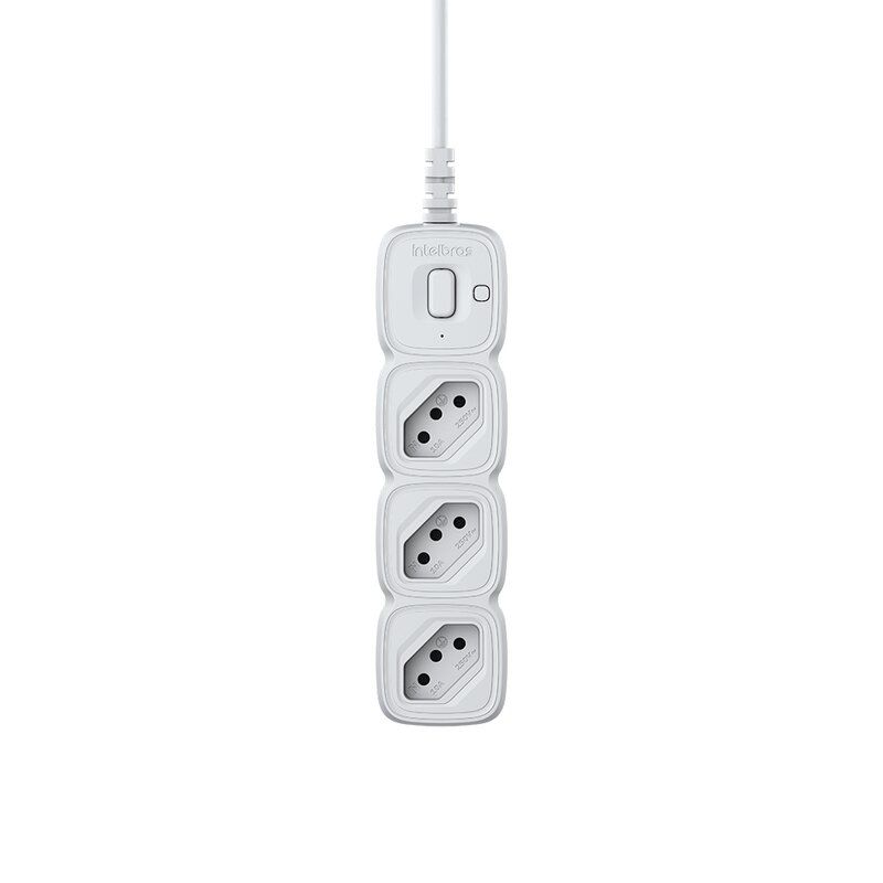 Protetor eletrônico com 3 tomadas - EPE 2003 Branco Protetor eletrônico com 3 tomadas - EPE 2003 Branco