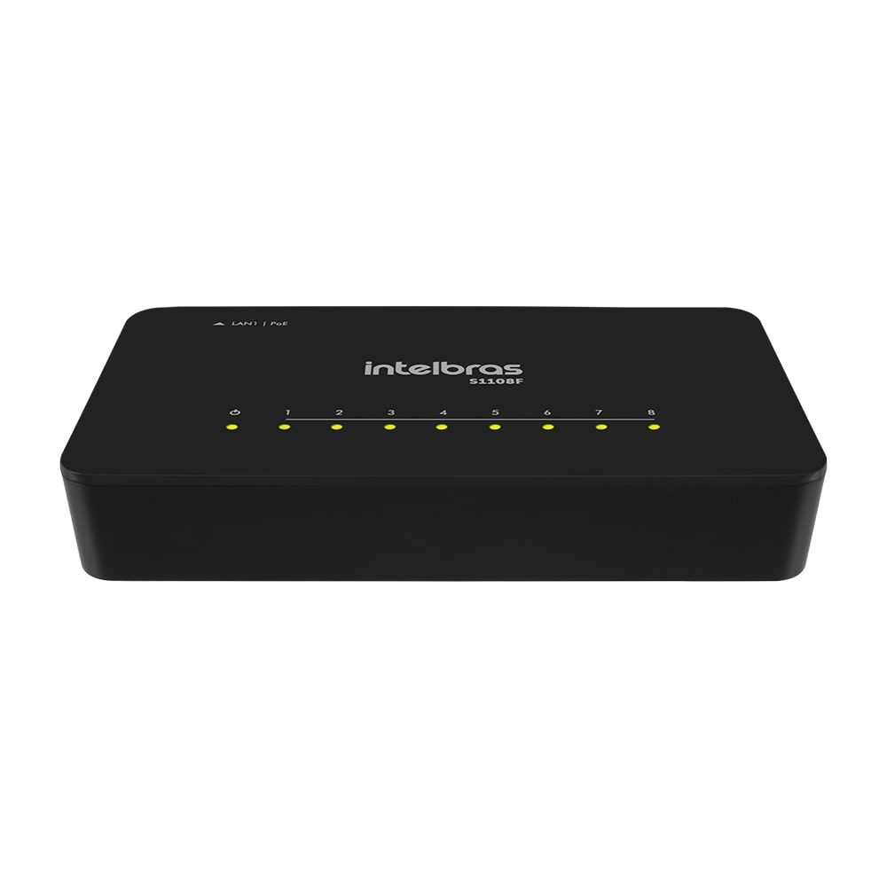 Switch Não Gerenciável 8 portas Fast Ethernet - S1108F Switch Não Gerenciável 8 portas Fast Ethernet - S1108F