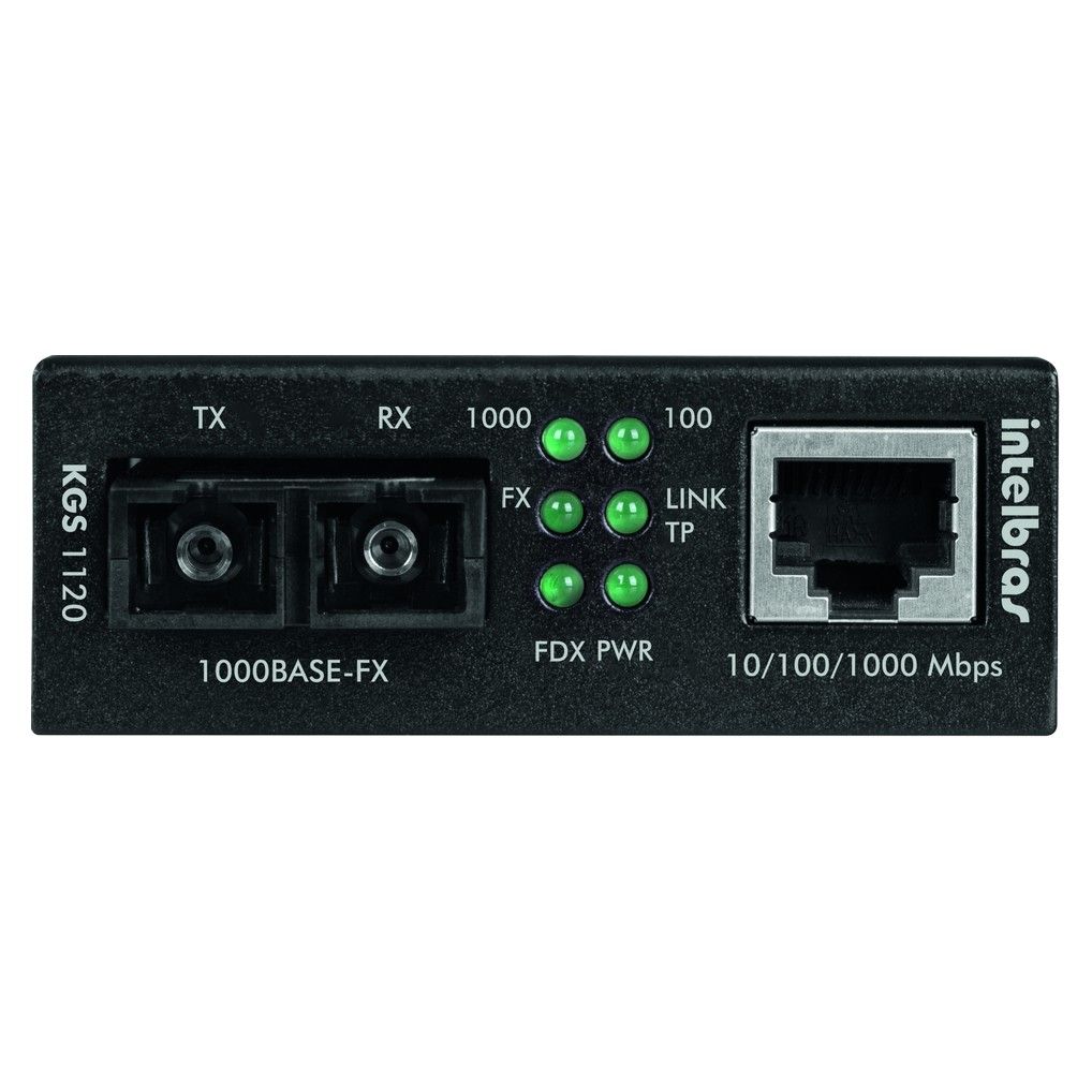 Conversor de Mídia - KGS 1120 - Gigabit Ethernet Monomodo 20 km Conversor de Mídia - KGS 1120 - Gigabit Ethernet Monomodo 20 km