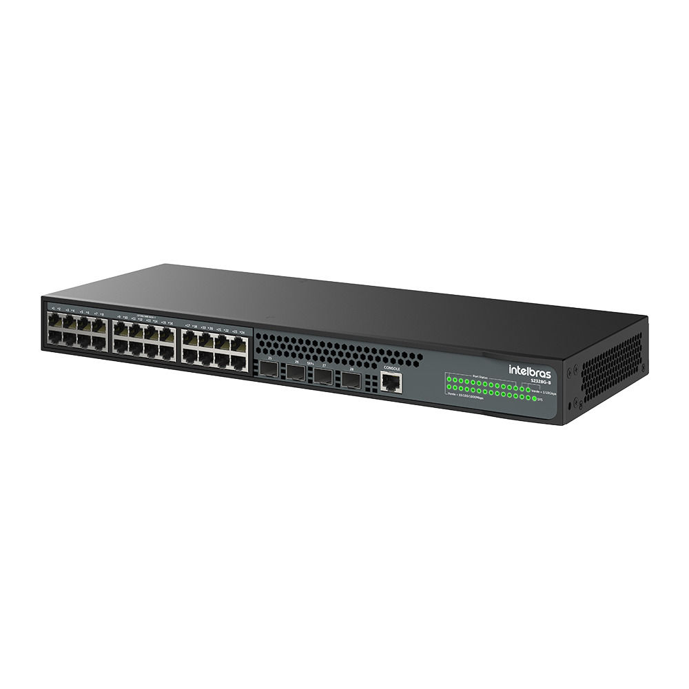 Switch Gerenciável 24 portas Gigabit e 4 portas SFP+ - S2328G-B