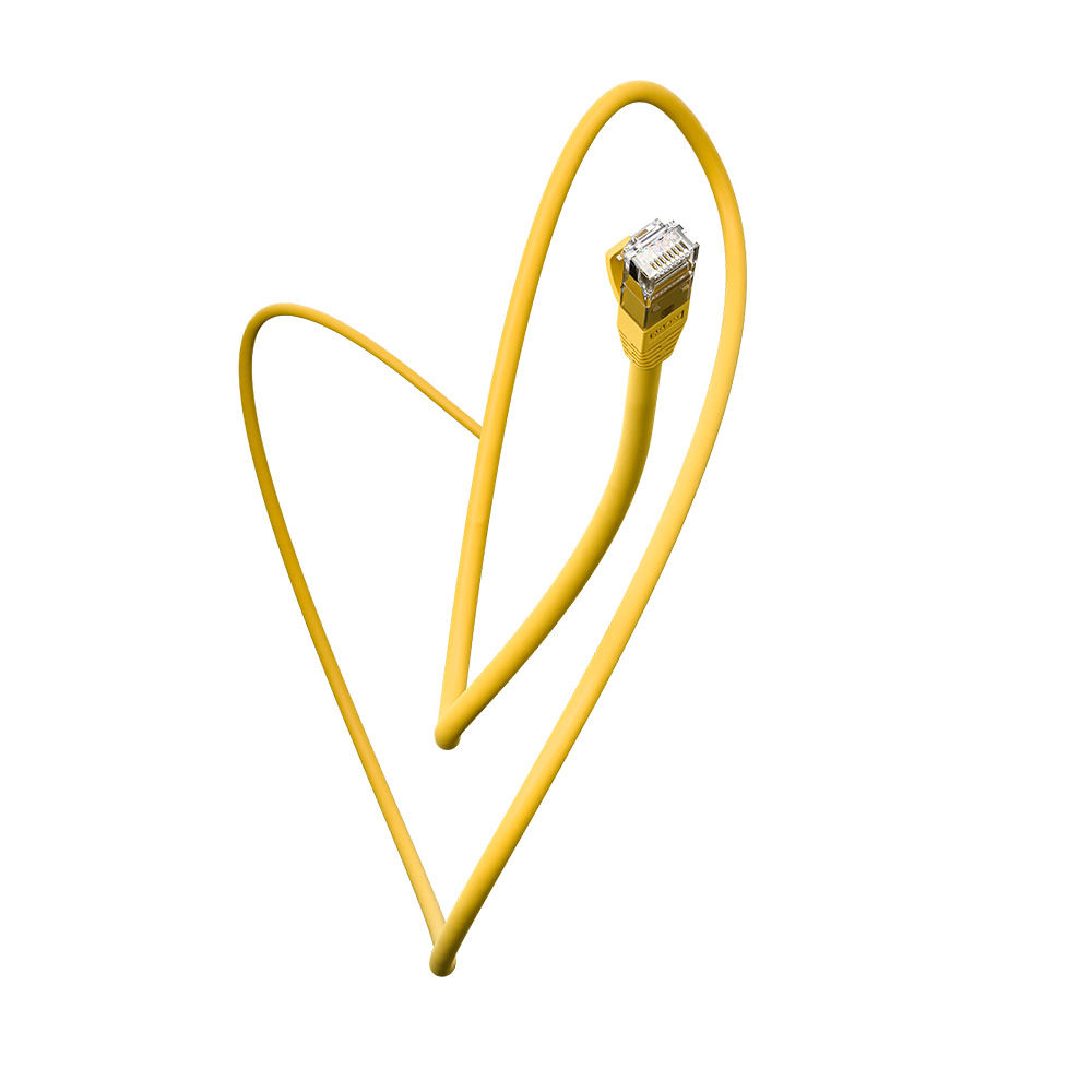 Patch Cord IMPACT GIGA U/UTP 4P CAT6 LSZH AMARELO 2,5M