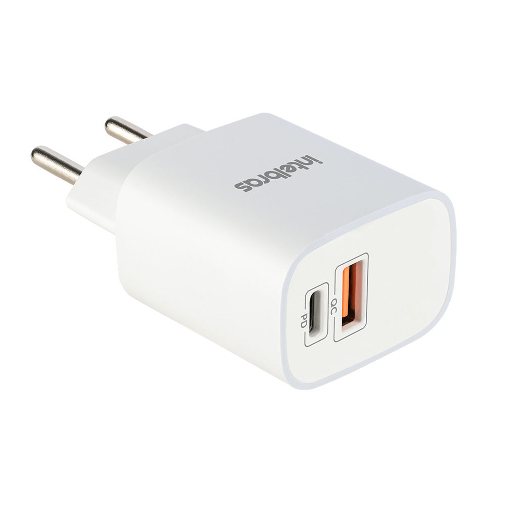 Carregador ultrarrápido com 2 portas USB - EC 11 Power 20 W Carregador ultrarrápido com 2 portas USB - EC 11 Power 20 W