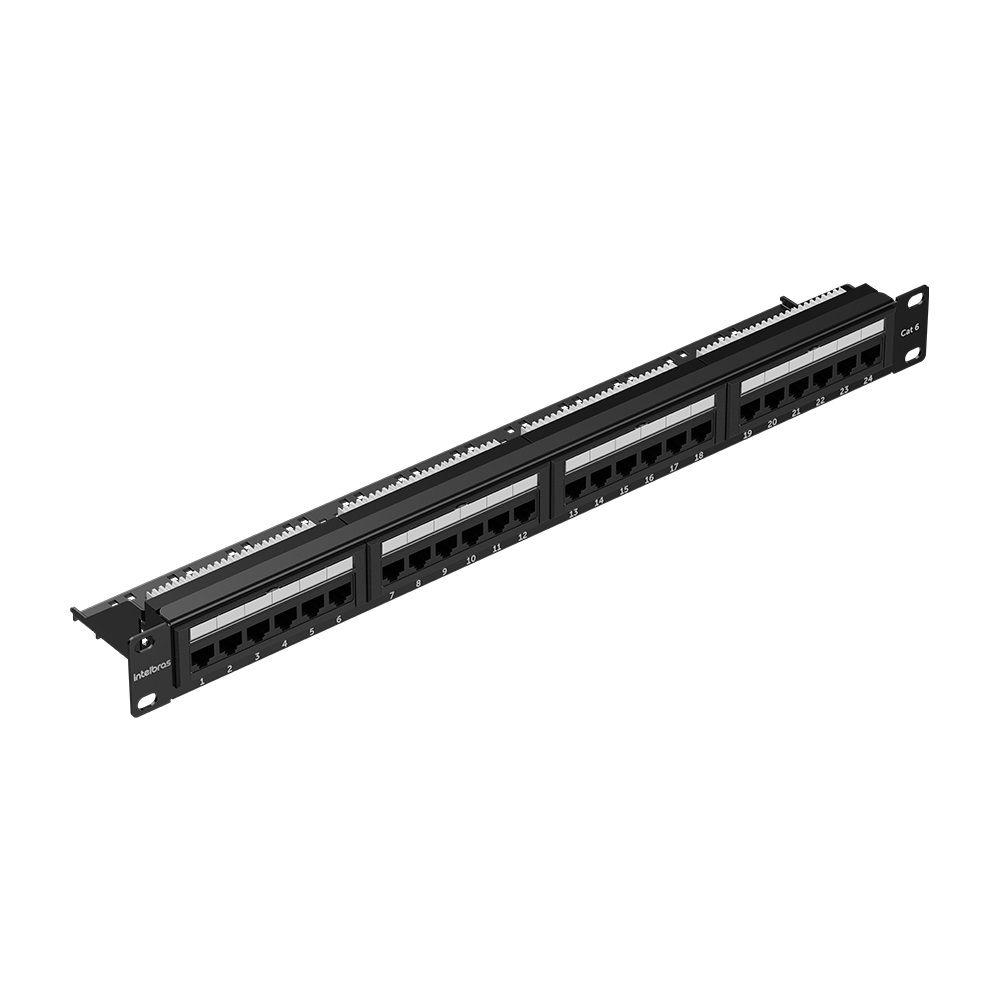 Patch Panel Impact Giga CAT6 24 Portas - PP624