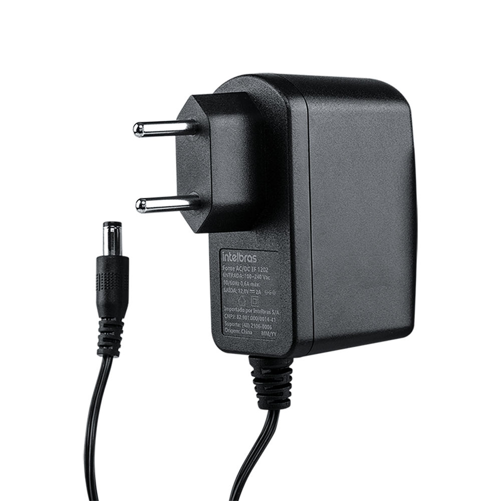 Fonte de alimentação AC/DC 12V 2A - EF 1202 Fonte de alimentação AC/DC 12V 2A - EF 1202