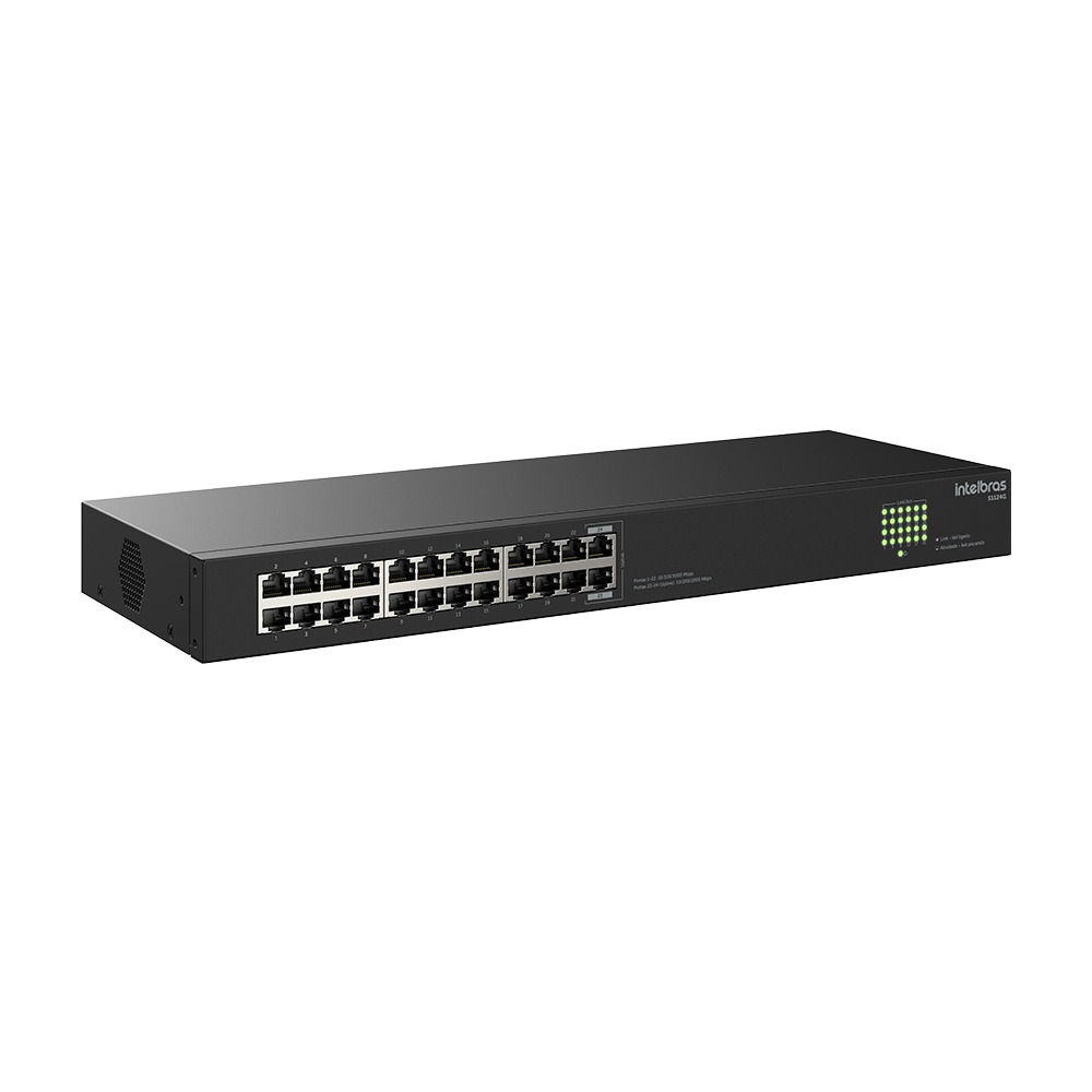 Switch Não Gerenciável 24 portas Gigabit Ethernet - S1124G Switch Não Gerenciável 24 portas Gigabit Ethernet - S1124G