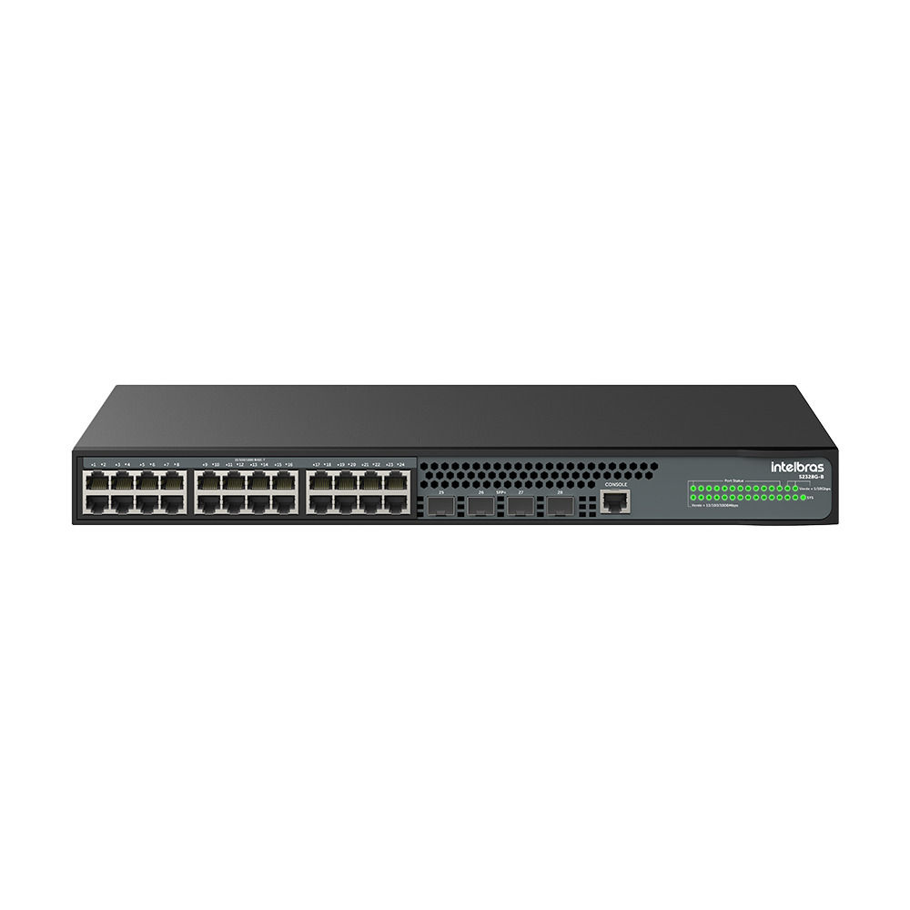 Switch Gerenciável 24 portas Gigabit e 4 portas SFP+ - S2328G-B