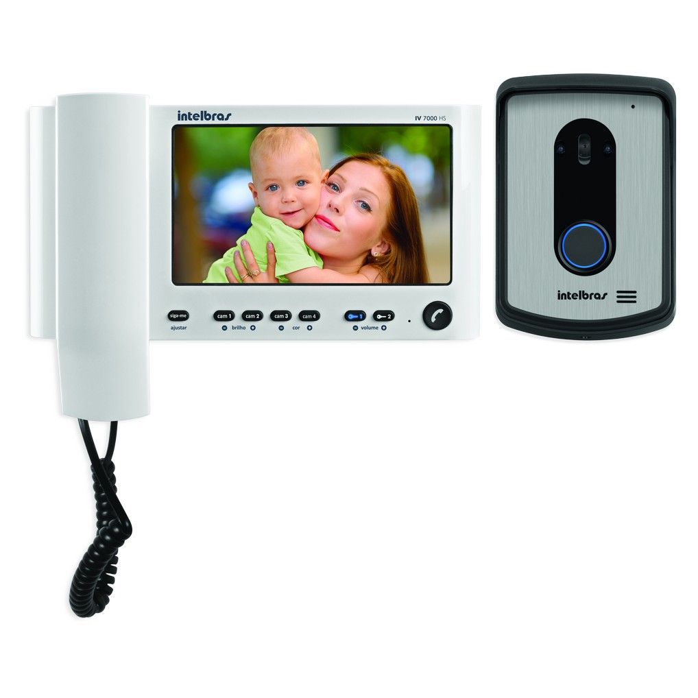 Kit videoporteiro com monofone - IV 7010 HS - Branco Kit videoporteiro com monofone - IV 7010 HS - Branco