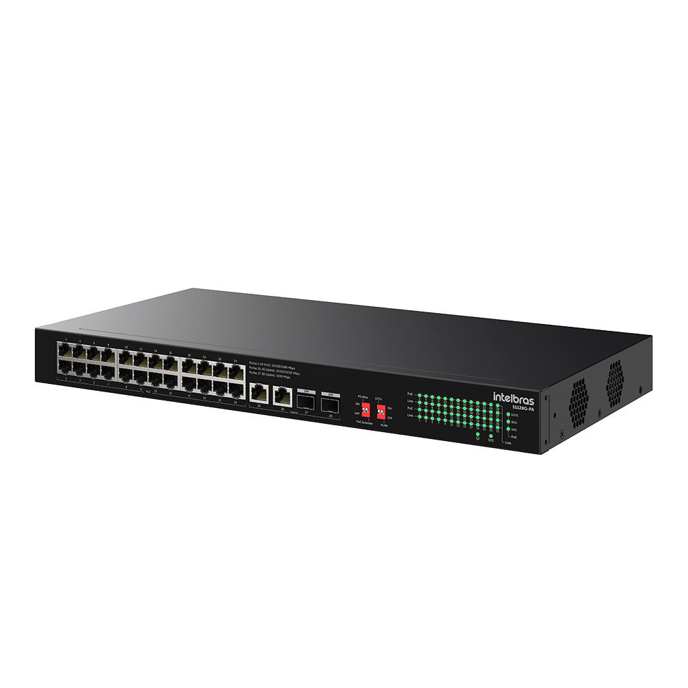 Switch Não Gerenciável PoE 28 portas Gigabit Ethernet - S1128G-PA Switch Não Gerenciável PoE 28 portas Gigabit Ethernet - S1128G-PA