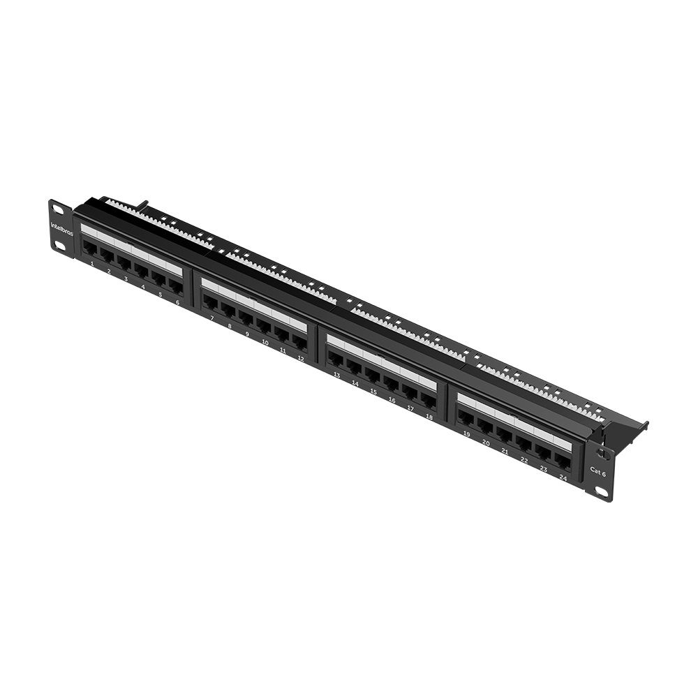 Patch Panel Impact Giga CAT6 24 Portas - PP624