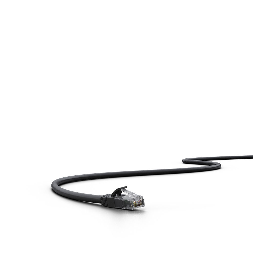 Patch Cord IMPACT GIGA U/UTP 4P CAT6 LSZH PRETO 2,5M