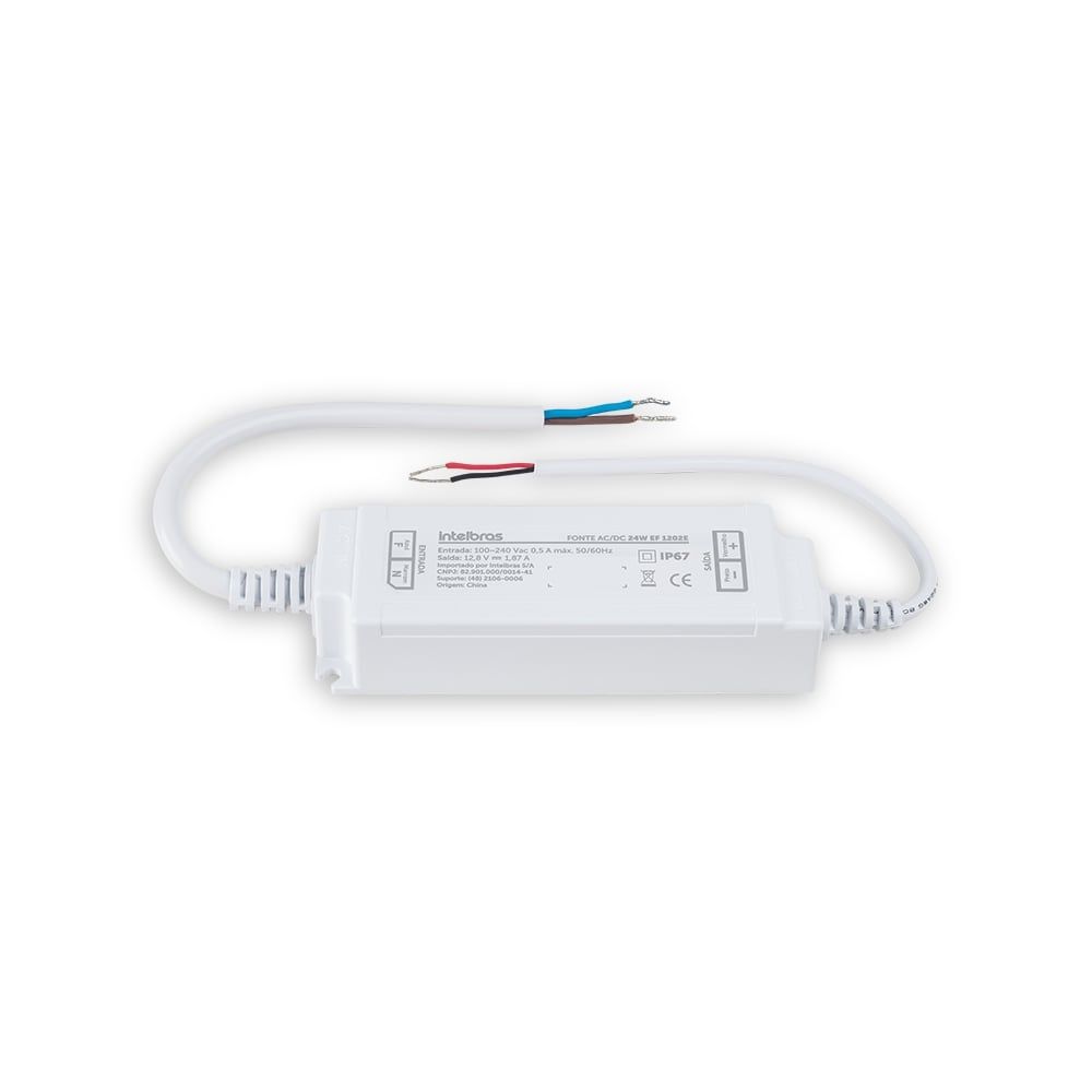 Fonte de alimentação 12,8V 24W IP67 - EF 1202E Fonte de alimentação 12,8V 24W IP67 - EF 1202E