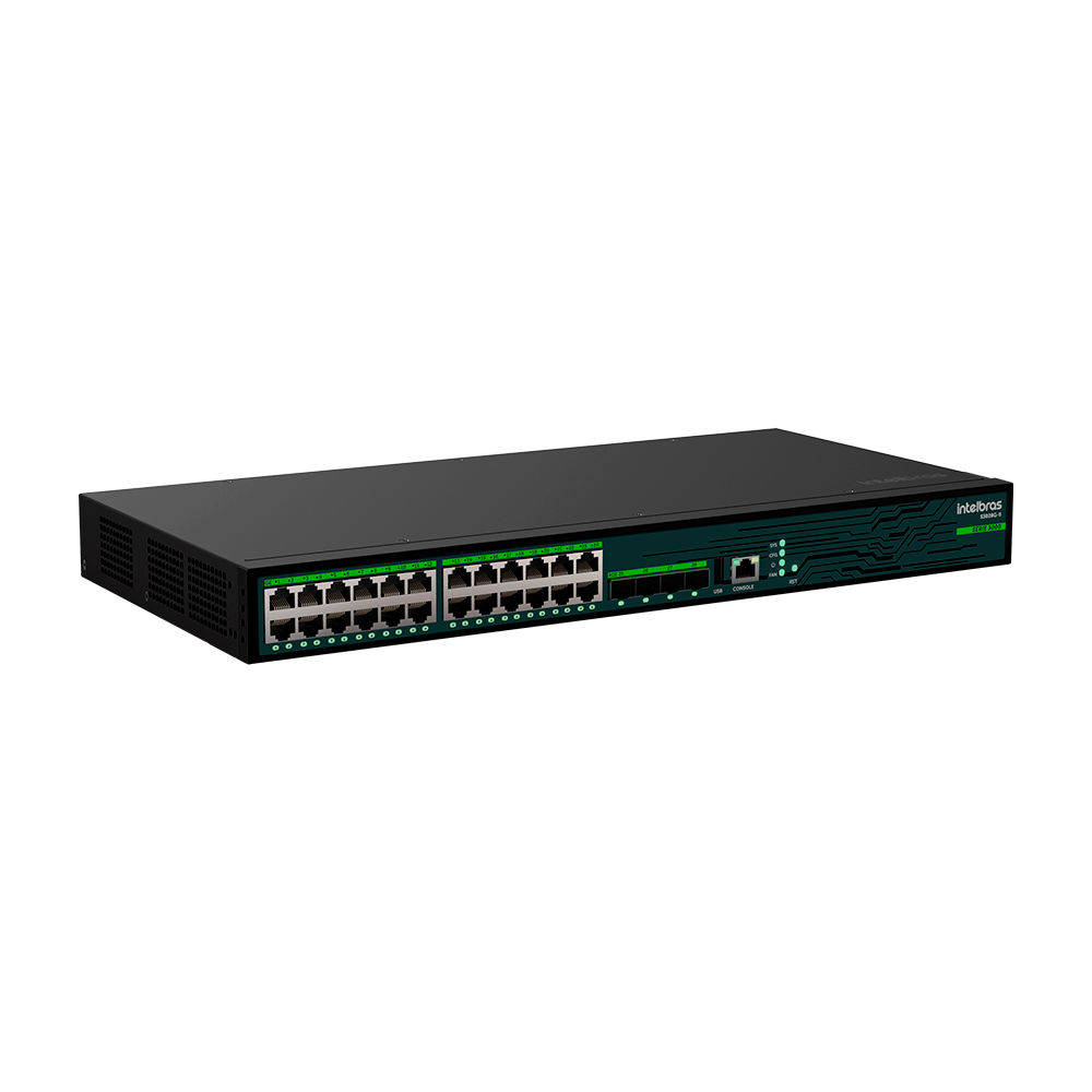 Switch Gerenciável L3 de 24 portas gigabit e 4 SFP+ - S3028G-B Switch Gerenciável L3 de 24 portas gigabit e 4 SFP+ - S3028G-B