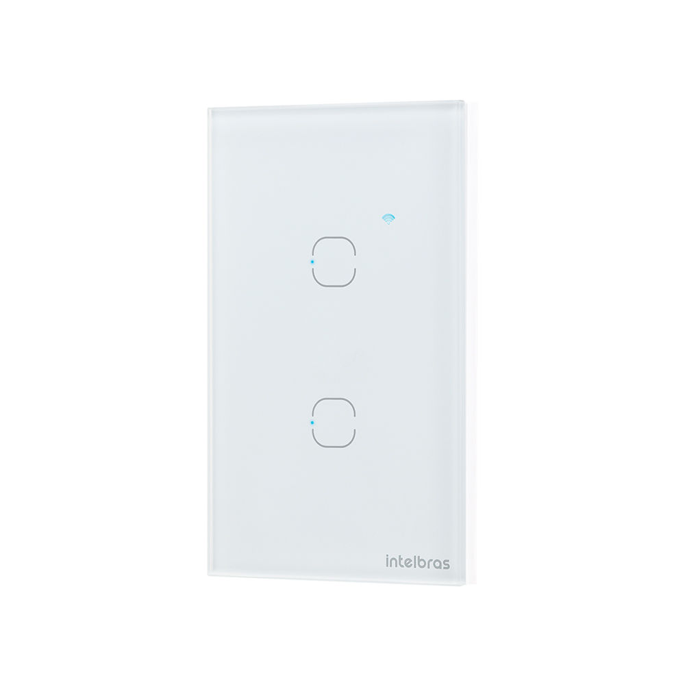 Interruptor touch smart Wi-Fi - EWS 1002 Branco Interruptor touch smart Wi-Fi - EWS 1002 Branco