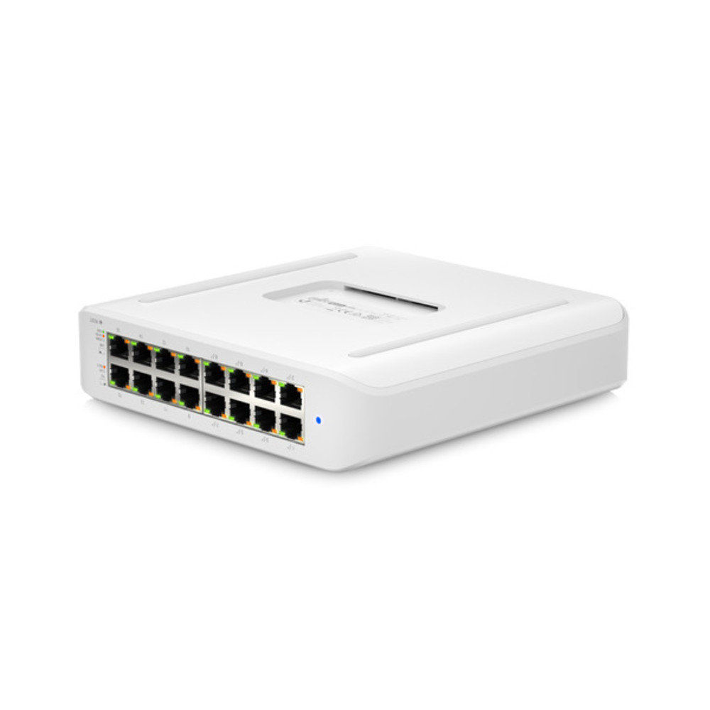 Switch PoE de Camada 2 com 16 portas RJ-45 Gigabit USW-Lite-16-PoE-BR Switch PoE de Camada 2 com 16 portas RJ-45 Gigabit USW-Lite-16-PoE-BR