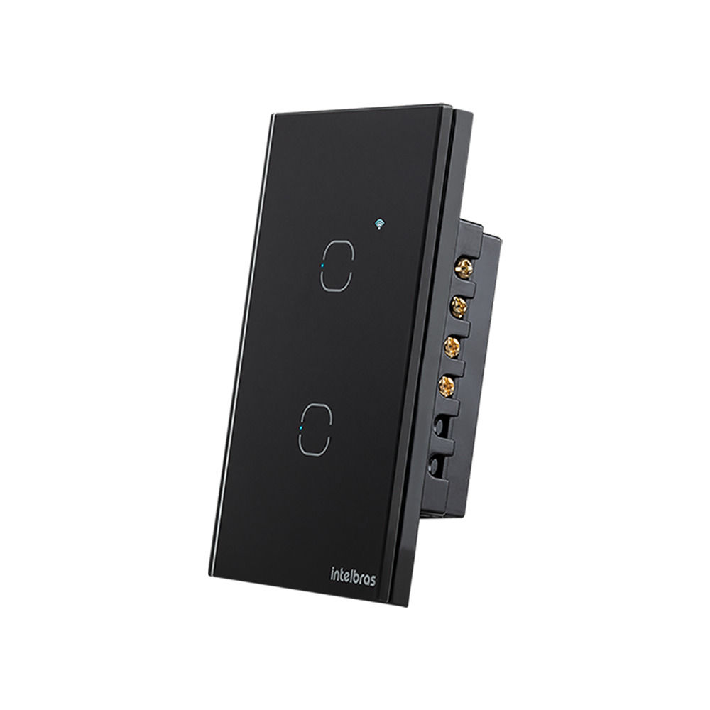 Interruptor touch inteligente zigbee Preto - EZS 1002