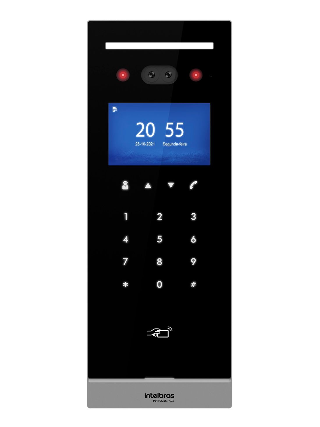 Videoporteiro IP com reconhecimento facial - PVIP 2216