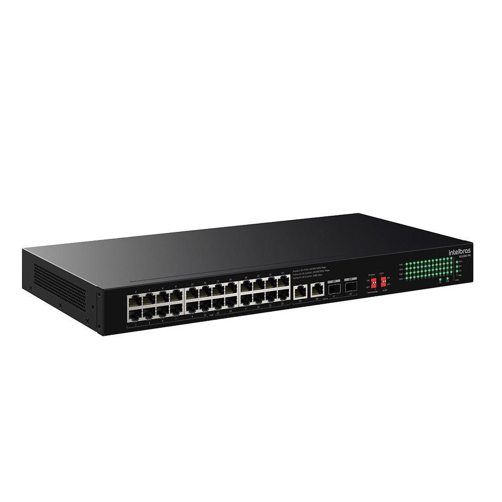 Switch Não Gerenciável PoE 28 portas Gigabit Ethernet - S1128G-PA