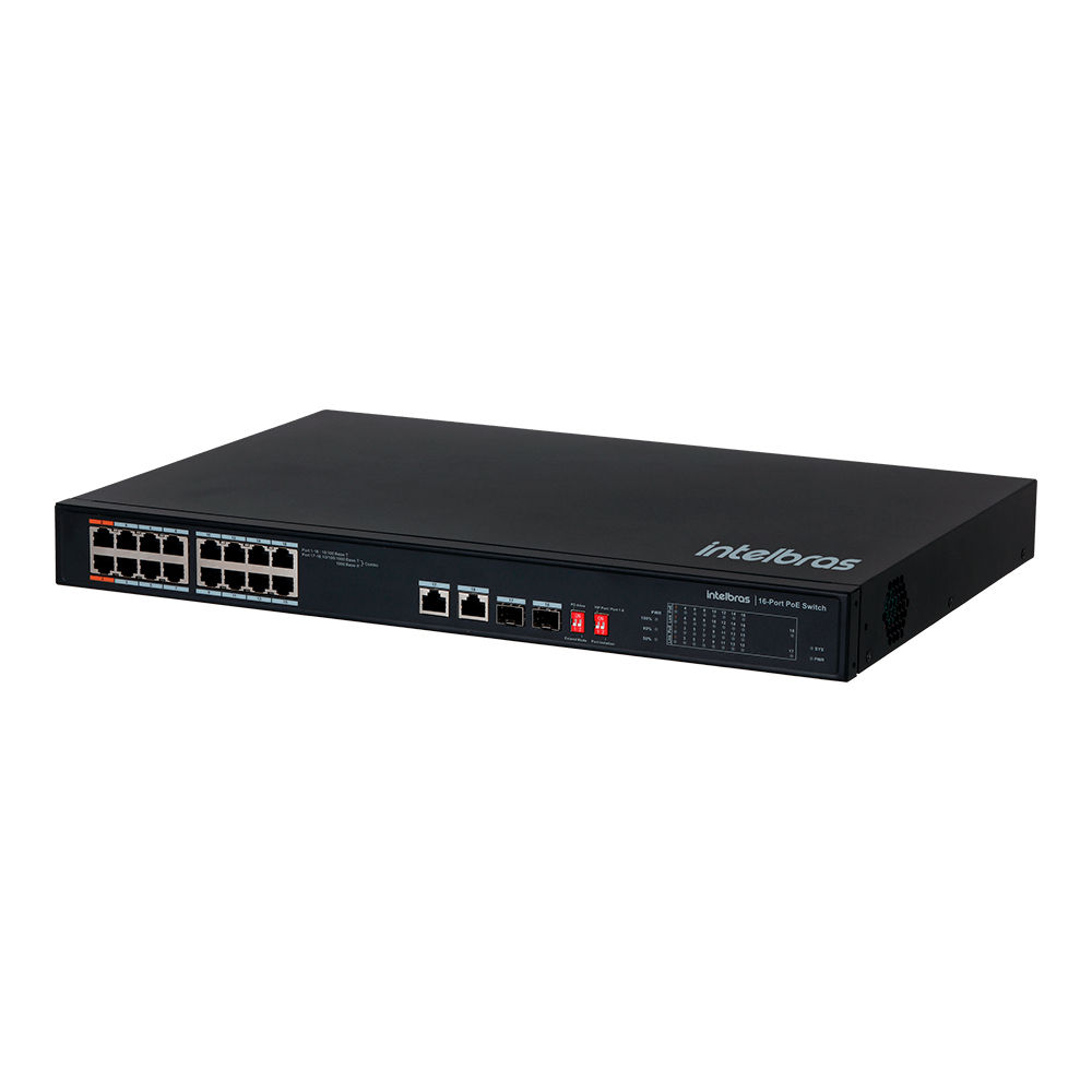 Switch 16 portas Fast Ethernet PoE+ - SF 1822 Hi-PoE SKD