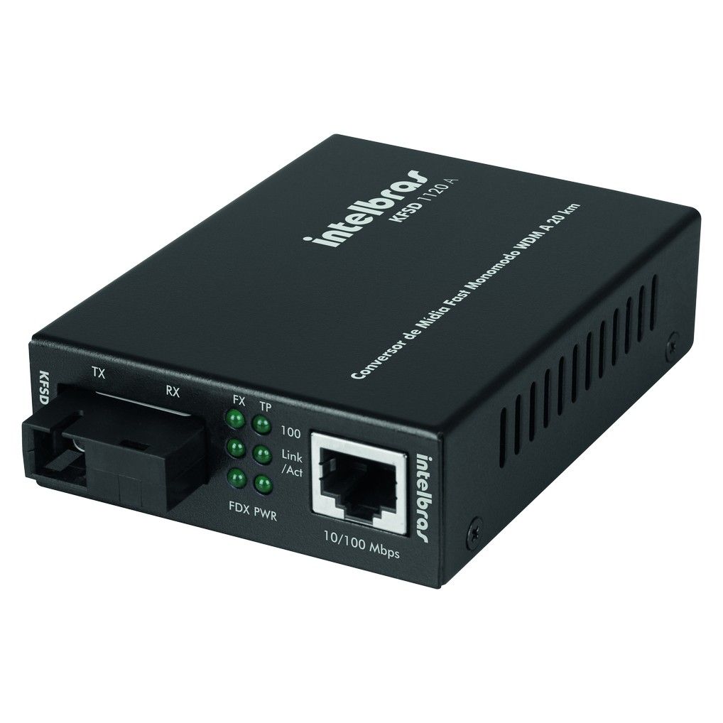 Conversor de Mídia - KFSD 1120 A - Fast Ethernet Monomodo 20 km WDM Conversor de Mídia - KFSD 1120 A - Fast Ethernet Monomodo 20 km WDM