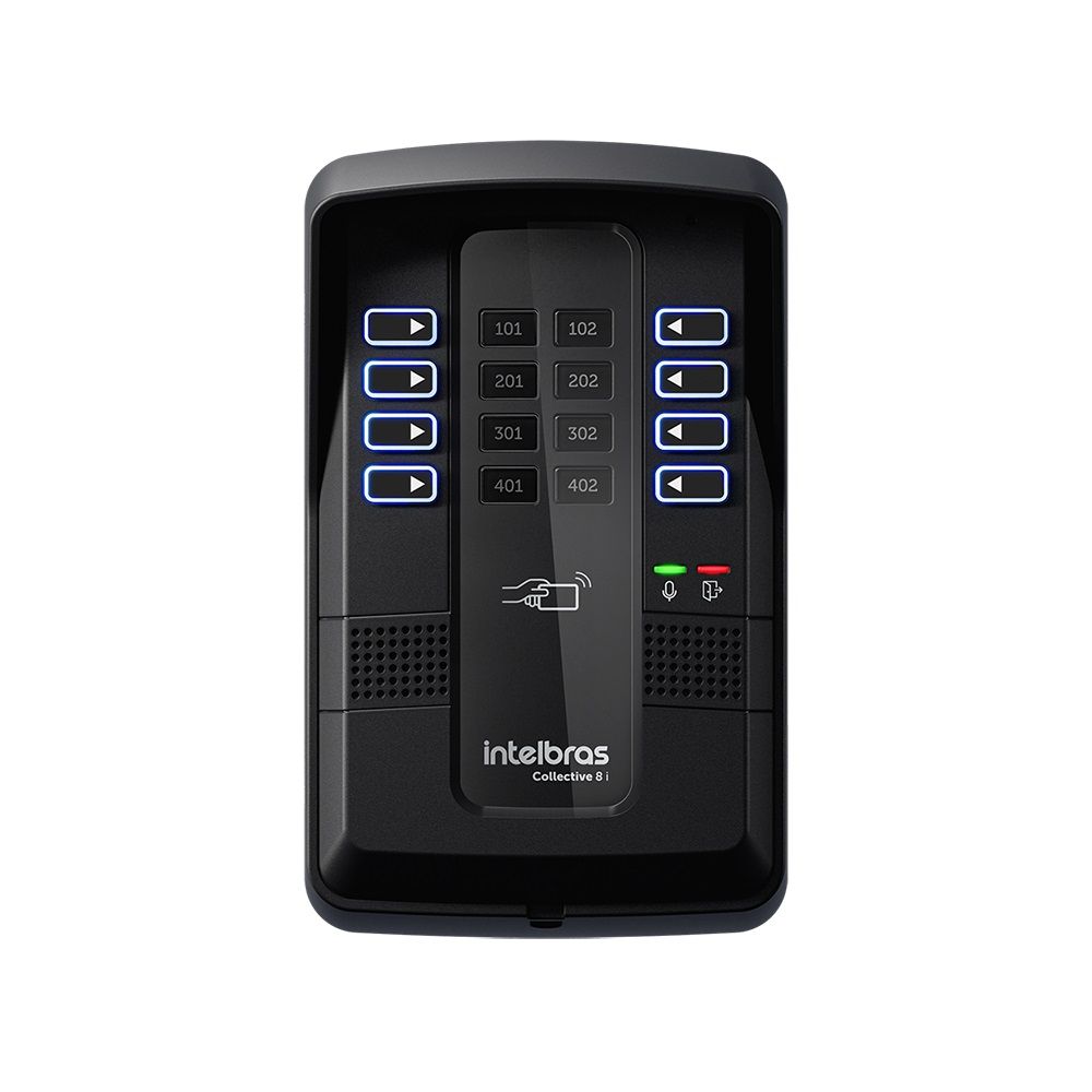 Central + Porteiro Coletivo Interligável - Collective 8i