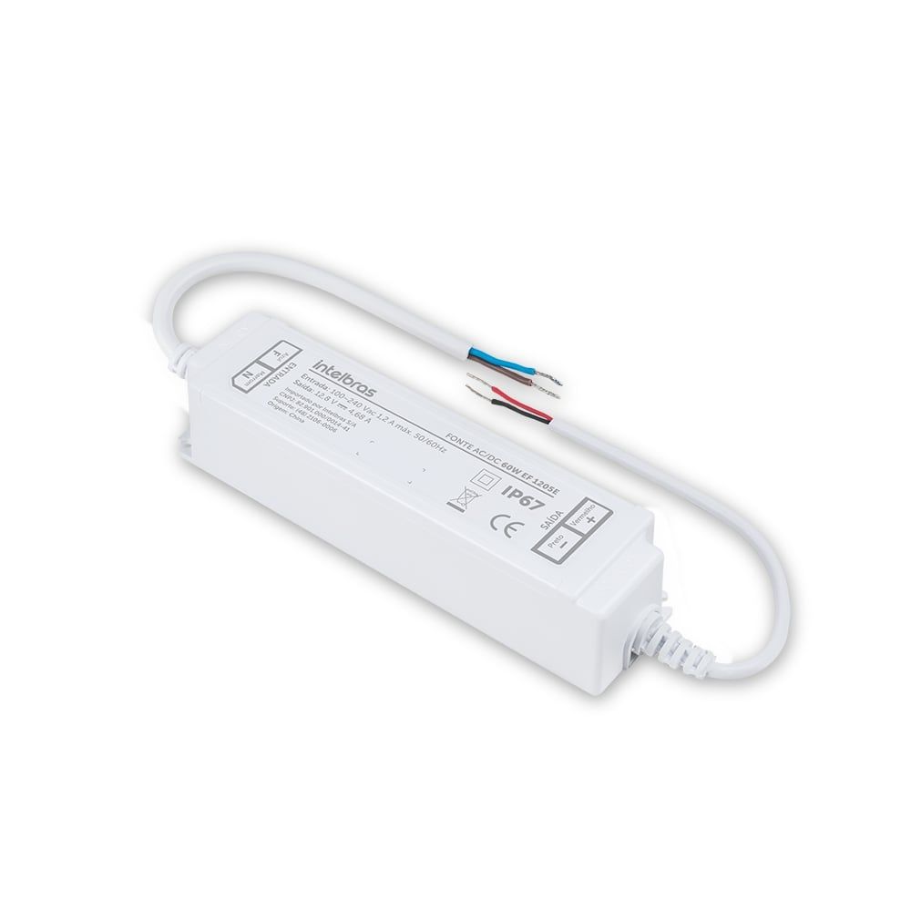 Fonte de alimentação 12,8V 60W IP67 - EF 1205E Fonte de alimentação 12,8V 60W IP67 - EF 1205E