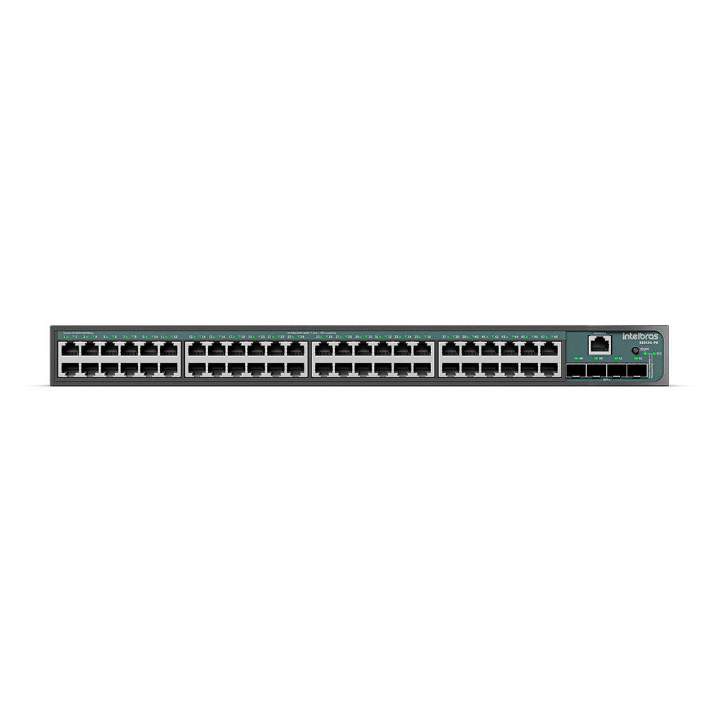Switch Gerenciável 48 portas Gigabit PoE e 4 portas SFP+ - S2352G-PB