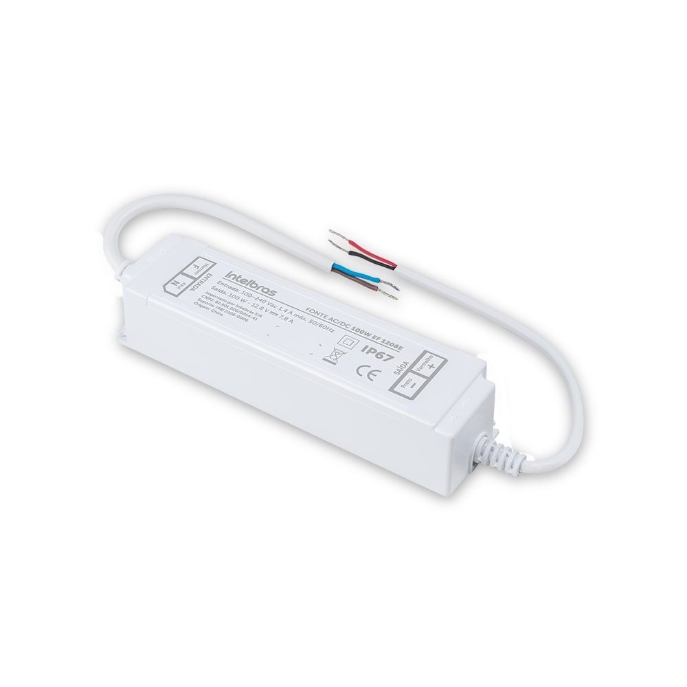 Fonte de alimentação 12,8V 100W IP67 - EF 1208E Fonte de alimentação 12,8V 100W IP67 - EF 1208E