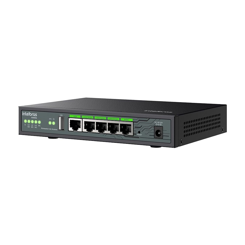 Roteador de Acesso 5 Portas Gigabit Ethernet - R3005G