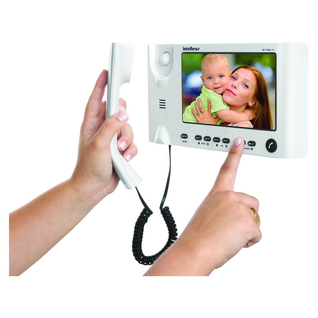 Kit videoporteiro com monofone - IV 7010 HS - Branco Kit videoporteiro com monofone - IV 7010 HS - Branco