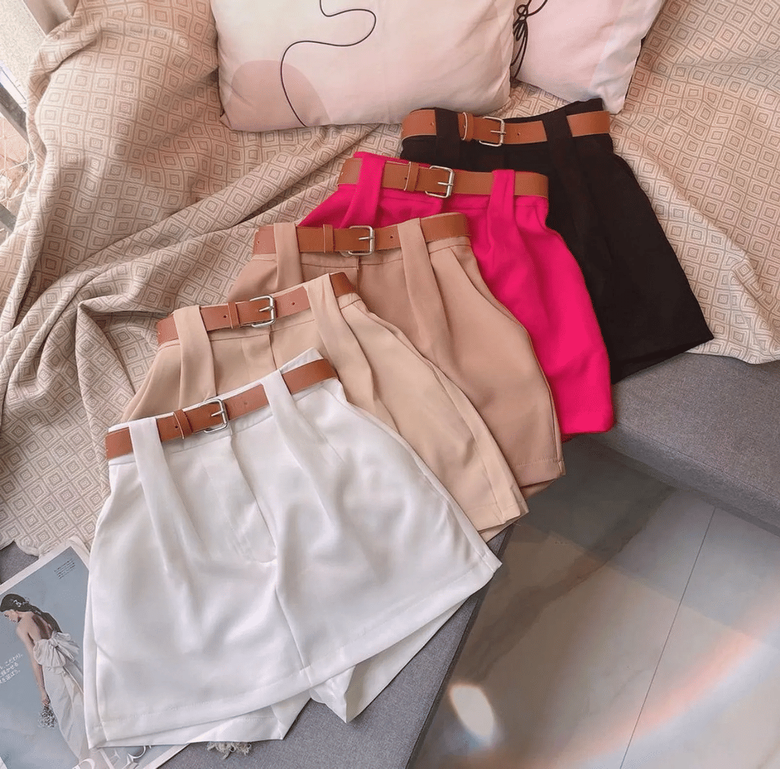 Shorts saia Monte Carlo em crepe