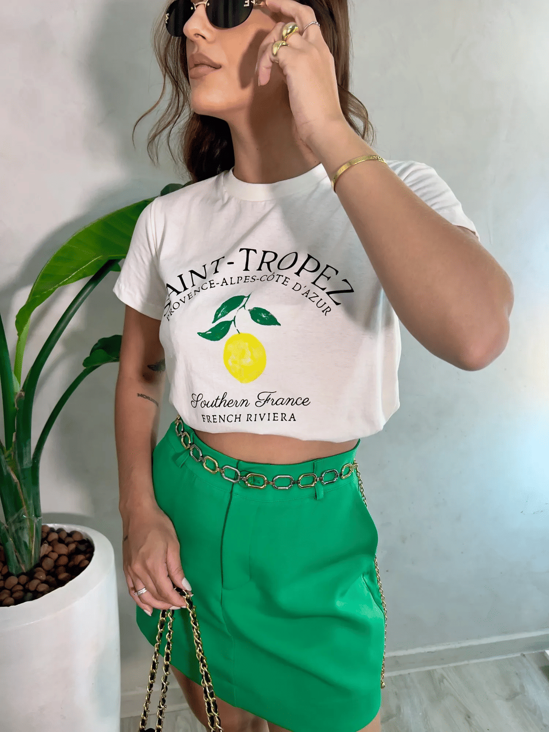 shorts saia alfaiataria Diana