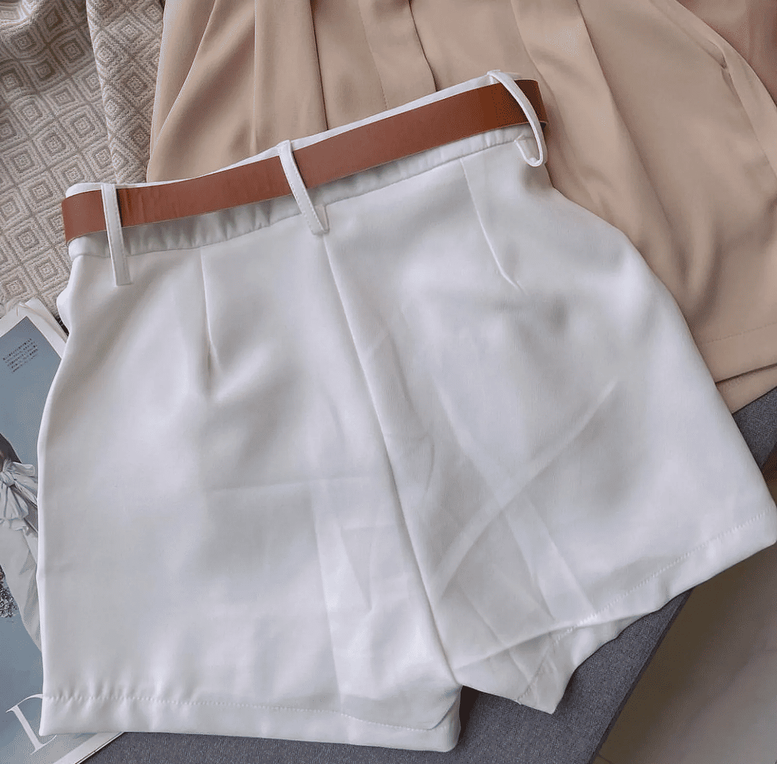 Shorts saia Monte Carlo em crepe