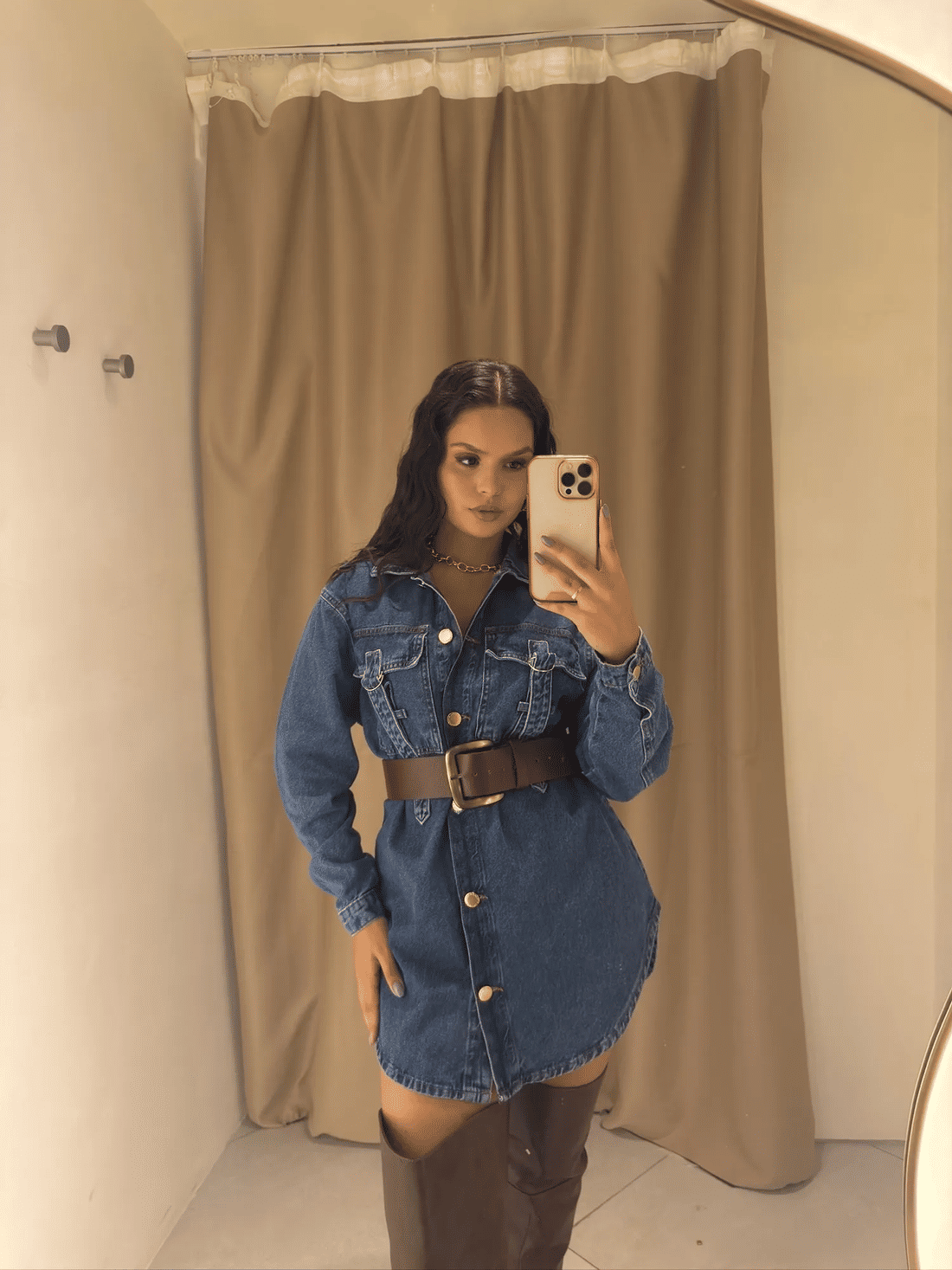 Camisa jeans oversize Vegas