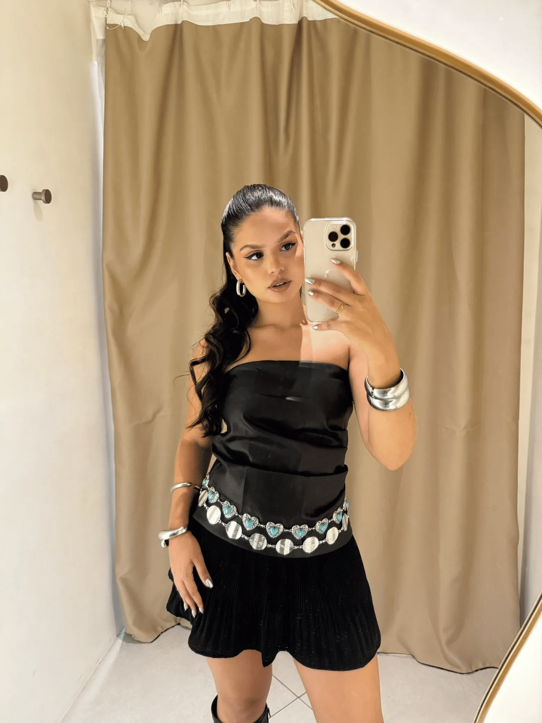 Blusa courino tomara que caia Blusa courino tomara que caia