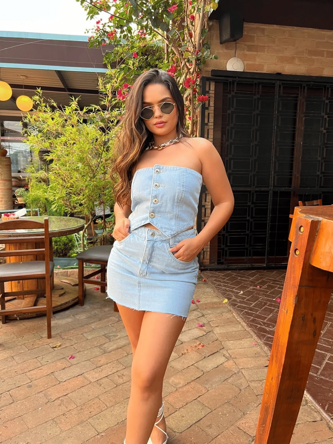 Saia jeans florindo Saia jeans florindo