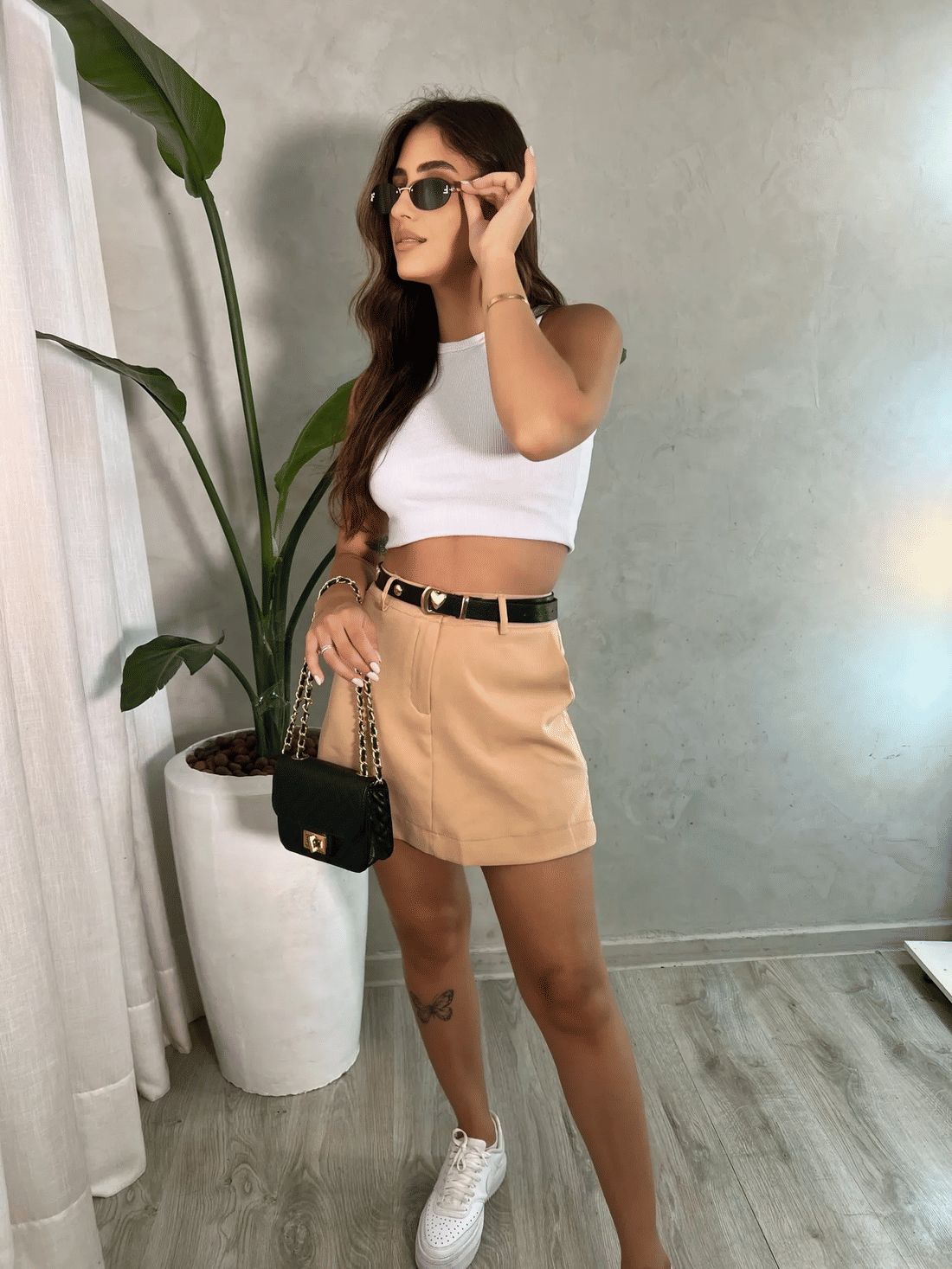 shorts saia alfaiataria Diana