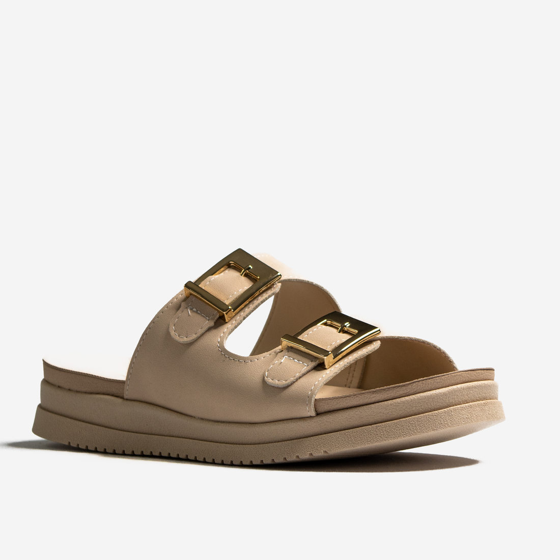Chinelo Birken Mississipi Cabedal Tiras Larga Detalhe Metal Solado Tratorado Nude Chinelo Birken Mississipi Cabedal Tiras Larga Detalhe Metal Solado Tratorado Nude