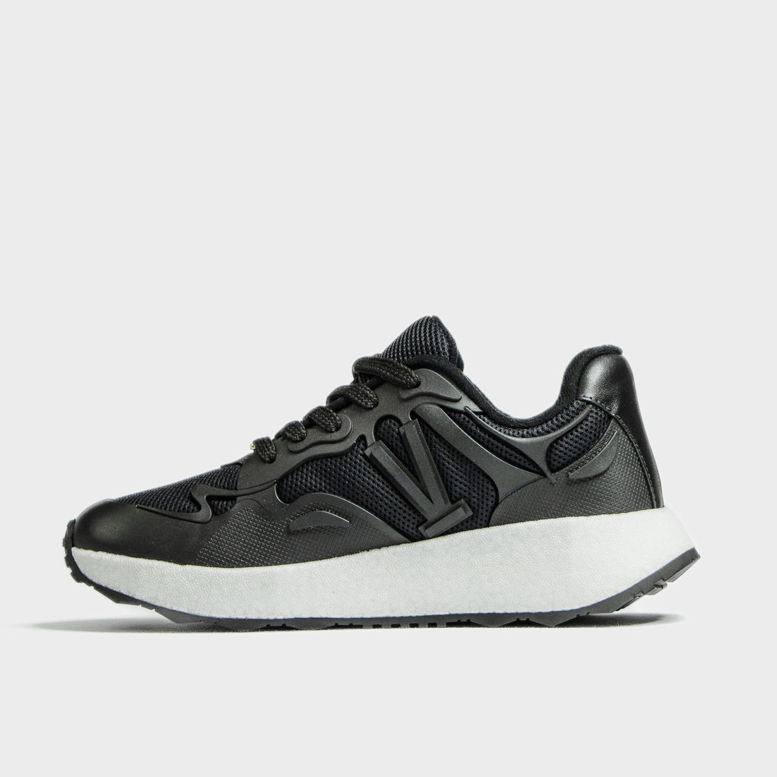 Tênis Jogger Vizzano Nylon Lateral Logo Solado Tratorado Preto