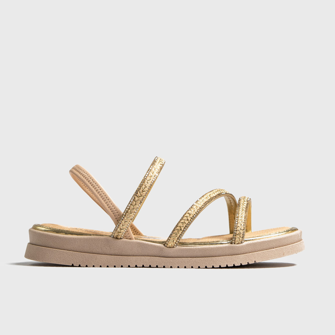 Sandália Papete Mississipi Tiras Aplicação Strass Trabalhado Posterior Elástico Solado Tratorado Beg Sandália Papete Mississipi Tiras Aplicação Strass Trabalhado Posterior Elástico Solado Tratorado Beg