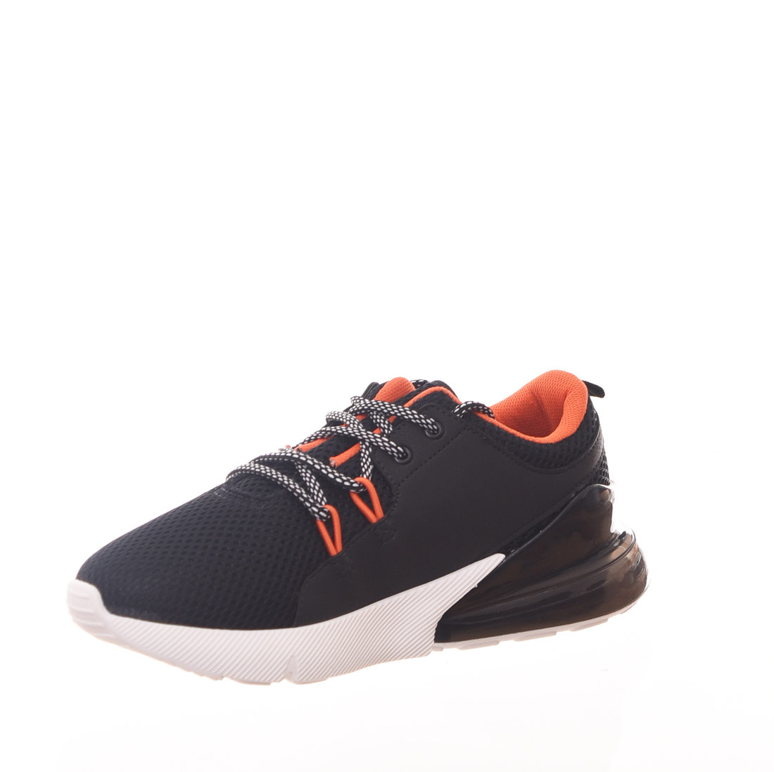 Tênis Molekinho Tela Amortecedor em Gel Preto e Laranja Tênis Molekinho Tela Amortecedor em Gel Preto e Laranja