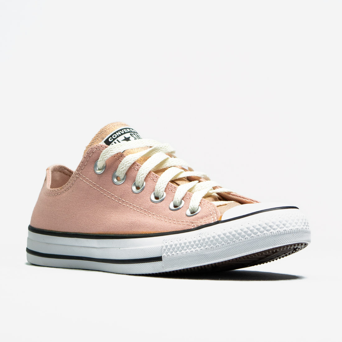 Tênis Converse All Star Lona Detalhe Glitter Rosa Claro Tênis Converse All Star Lona Detalhe Glitter Rosa Claro
